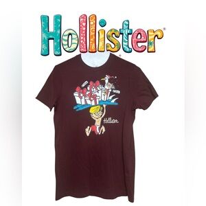 👕 vintage Hollister Waxer Christmas tee size Large